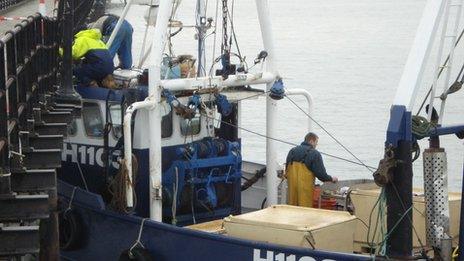 The trawler in Southend Pier