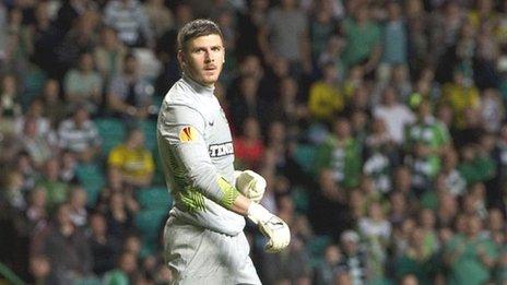 Celtic goalkeeper Lukasz Zaluska