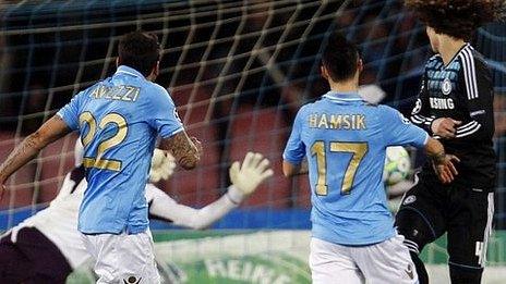 Ezequiel Lavezzi scores for Napoli