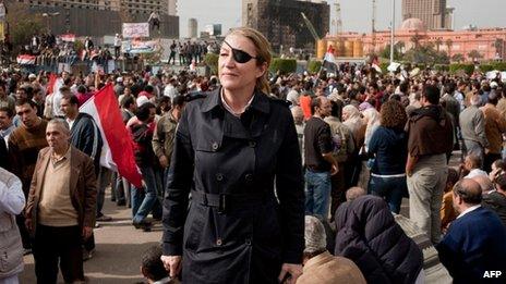 Marie Colvin in Cairo (file photo)