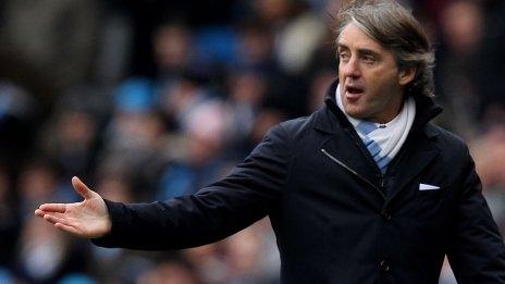 Manchester City boss Roberto Mancini