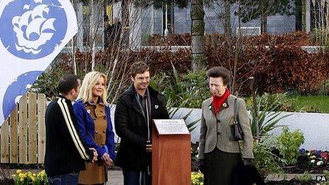 The Princess Royal opens the Blue Peter Garden