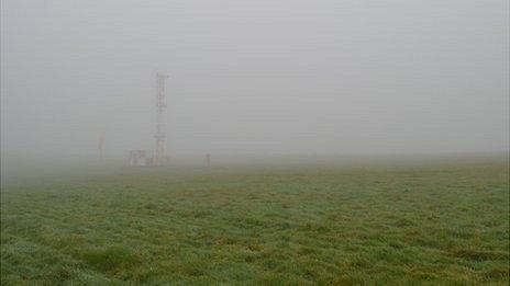 Heavy fog at Guernsey Airport