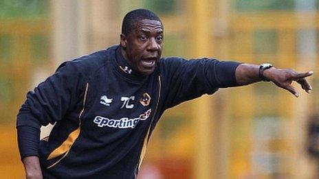 Wolves manager Terry Connor