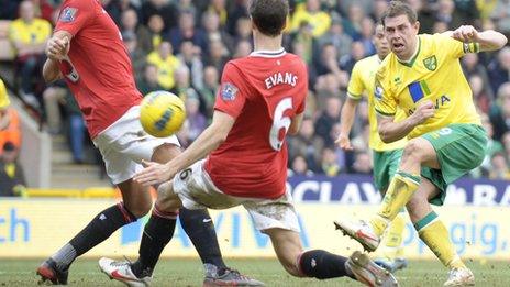 Grant Holt strikes for Norwich City