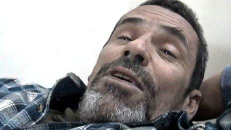 Grab from video of British photographer Paul Conroy in Homs on 22 February 2012