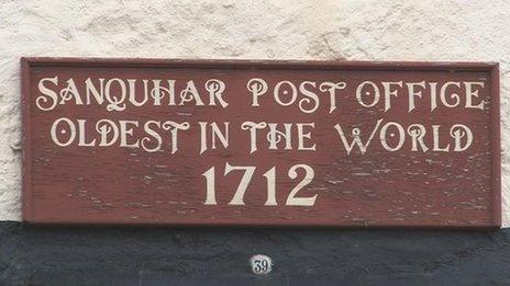 Post office sign