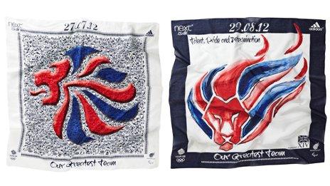 Designs for the Team GB and ParalympicsGB supporters' scarves