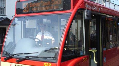 Bus at Beaumaris