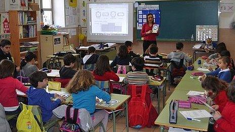 Classroom in Cervantes school (29 Feb 2012)