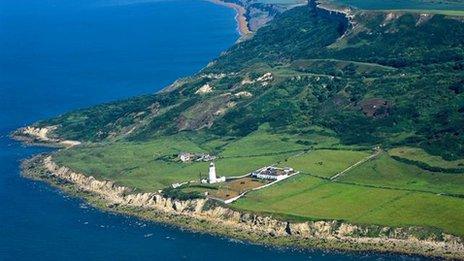 St Catherine's Point on the Isle of Wight