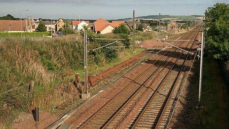 Rail line at Reston - Image by Walter Baxter