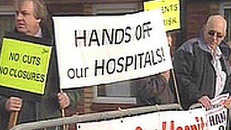 Campaigners battling to save the two hospitals