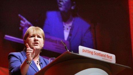 Johann Lamont at the Scottish Labour conference