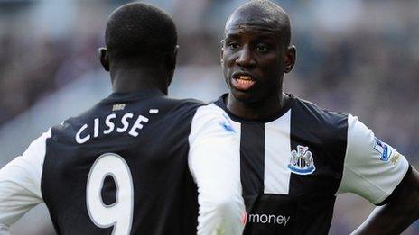 Papiss Cisse and Demba Ba