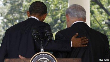 US President Barack Obama (left) and Israeli PM Benjamin Netanyahu. File photo