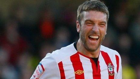 Rickie Lambert in action for Southampton