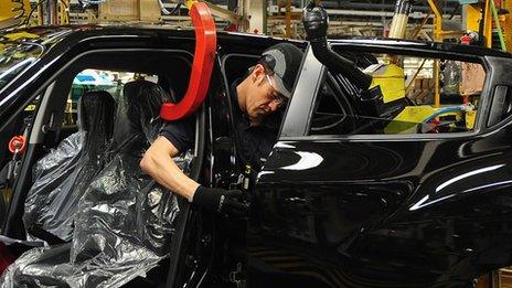 Nissan production line in Sunderland