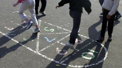 Children in a playground