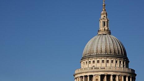 The dome of St Paul's Cathedral