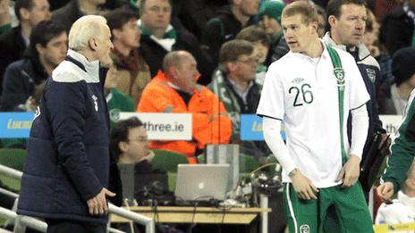 Giovanni Trapattoni and James McClean