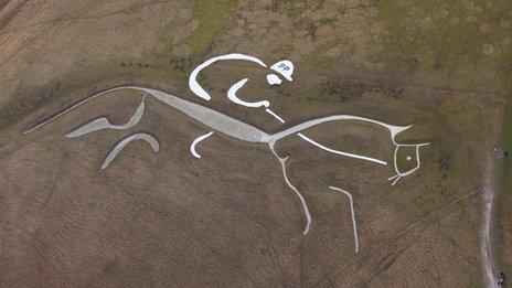 Oxfordshire's Uffington Horse hill carving