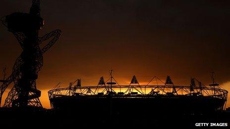 The Olympic Stadium on 6 March 2012