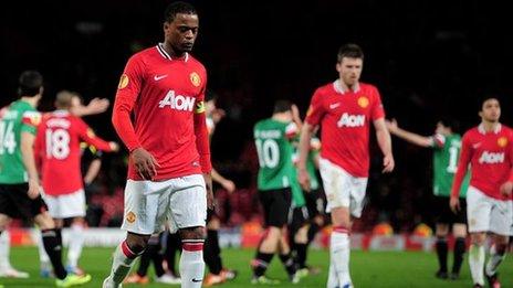 Patrice Evra trudges off