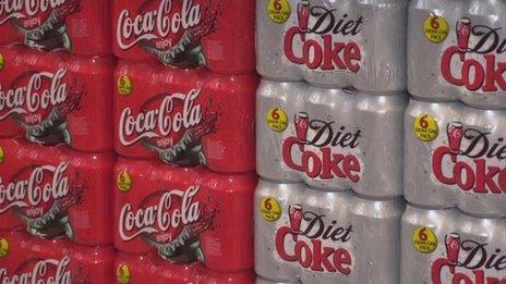 Coke cans file picture