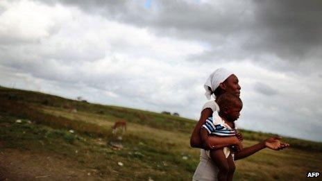 Haitian mother and child