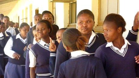 Children at South African school