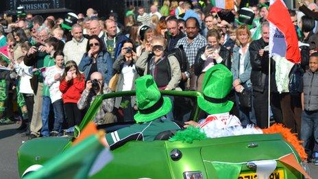 St Patrick's Parade in Birmingham