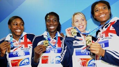 Shana Cox, Nicola Sanders, Christine Ohuruogu, Perri Shakes-Drayton