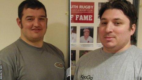 Ashley Morcom (left) and Steve Evans