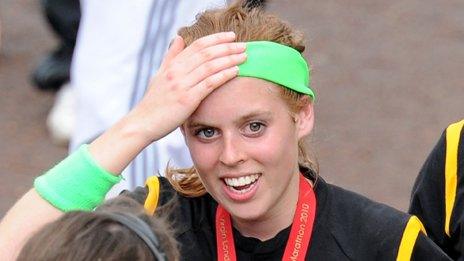 Princess Beatrice took part in the Virgin London Marathon in 2010