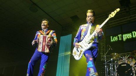 Los Tigres del Norte for Latin Music USA on BBC Four in Autumn 2009