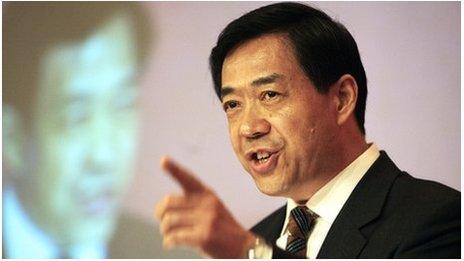 Bo Xilai speaking in India as China's trade minister in 2006