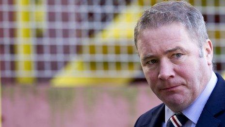 Rangers manager Ally McCoist