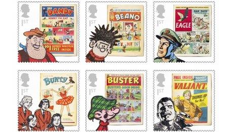 Comic book stamps