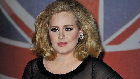 Adele at the Brit Awards