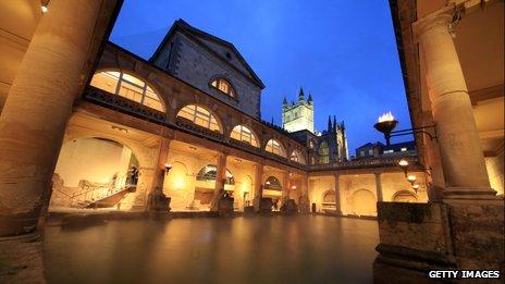 The Great Bath in the Roman Baths