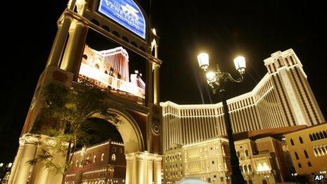 File photo of Las Vegas Sands' Venetian Resort Hotel in Macau