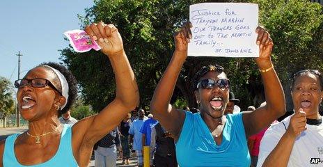 Trayvon Martin's supporters rally