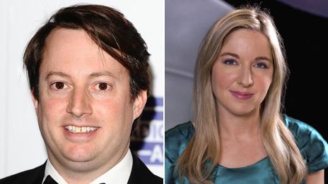 David Mitchell and Victoria Coren