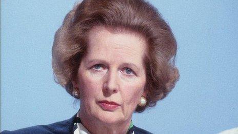 Margaret Thatcher in 1987