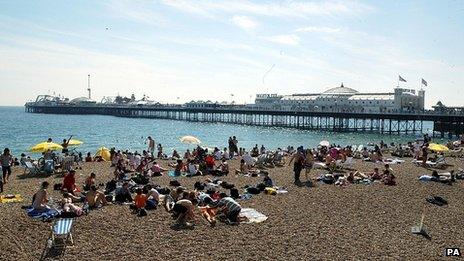 Brighton beach