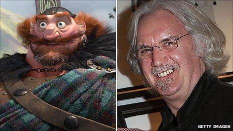 Billy Connolly (right) voices King Fergus