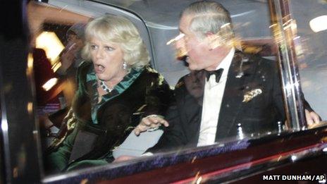 Prince Charles and the Duchess of Cornwall - photo copyright Matt Dunham/AP