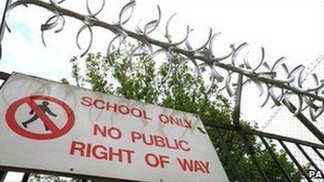 School fence