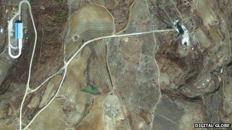 Satellite view of North Korean missile launch site at Musudan-Ri (file photo from 2009/Digital Globe)